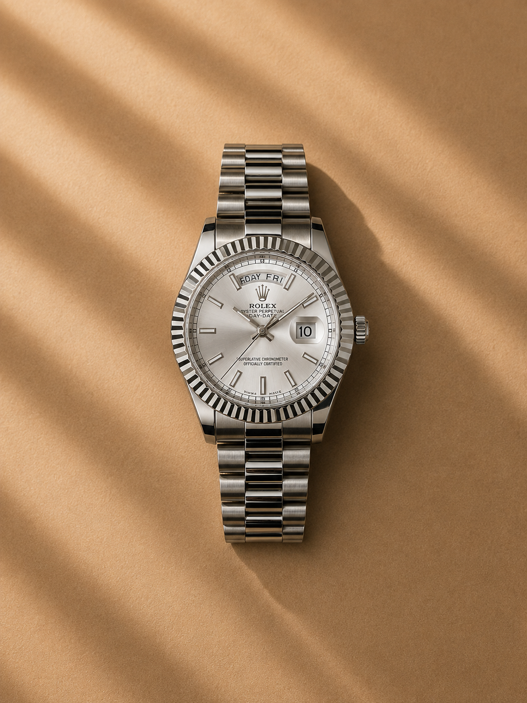 Montre Rolex pour homme - Blanc
