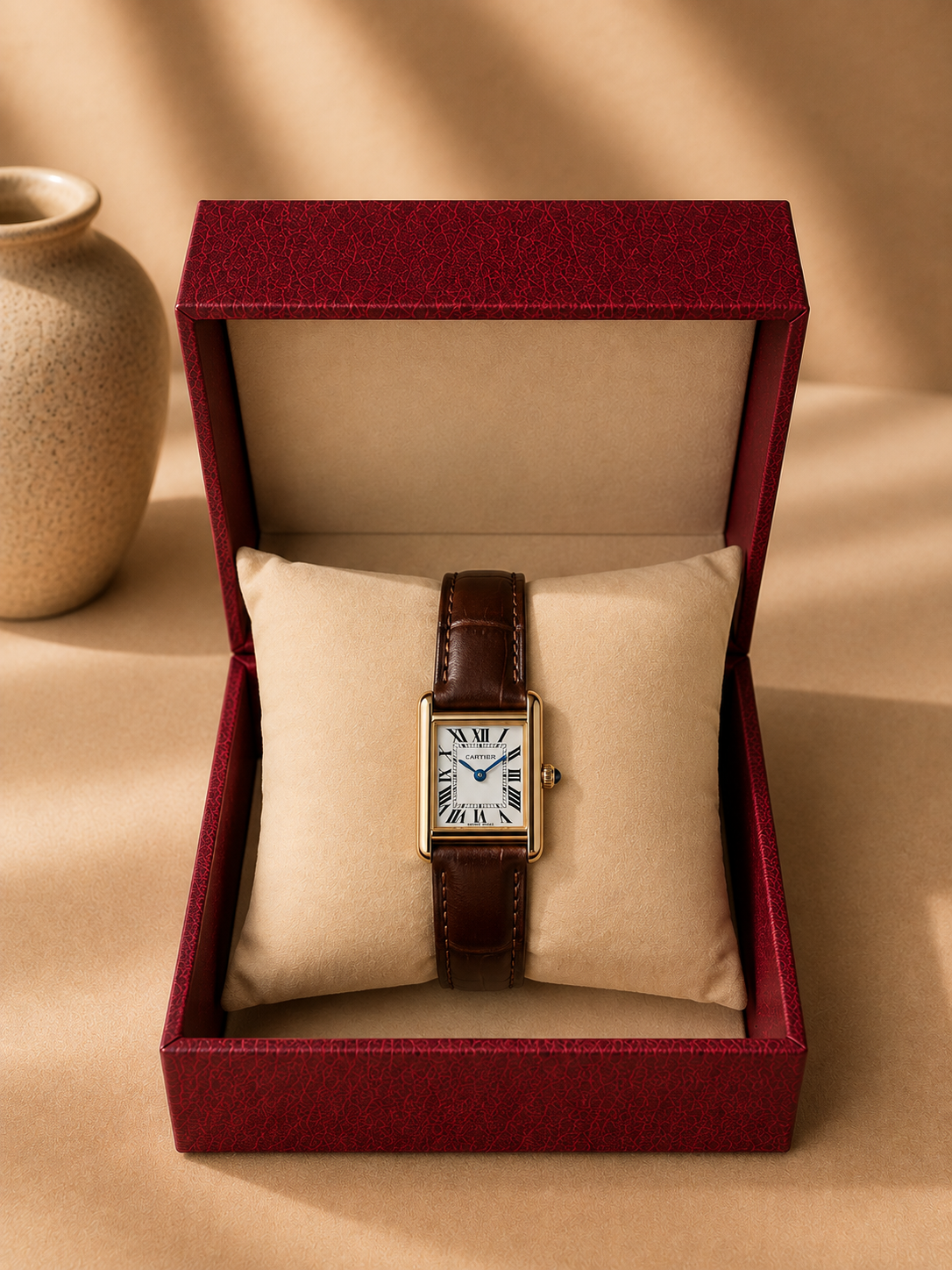 Montre Cartier Femme Marron
